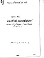 Vai trò của trọng tài kinh tế trong cơ chế quản lý kinh tế mới ở nước ta