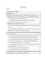 Nghiên cứu giải pháp nâng cao chất lượng dòng vốn FDI vào việt nam trong bối cảnh suy thoái kinh tế toàn cầu 