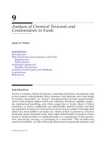 Analysis of Chemical Toxicants and  Contaminants in Foods