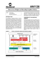 AN1136   how to use widgets in microchip graphics library 