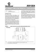 AN1004   using the c18 compiler to interface microwire serial EEPROMs to PIC18 devices 