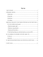 MỘT SỐ GIẢI PHÁP THU HÚT VÀ NÂNG CAO HIỆU QUẢ ĐẦU TƯ TRỰC TIẾP NƯỚC NGOÀI