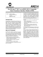 AN0214   the PICmicro® MCU as an IEEE 1451 2 compatible smart transducer interface module (STIM) 