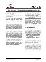 AN1246   how to create widgets in microchip graphics library 
