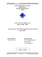 quản lý nhà nước về tôn giáo lý luận và thực tiễn