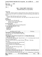 Giáo án môn vật lý 7 cả năm