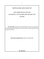 Ngiên cứu mức độ ảnh hưởng các tiêu chí tuyển sinh tới kết quả học tập chuyên ngành của sinh viên trong chương trình liên kết đào tạo quốc tế tại hà nội 