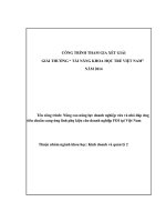 Nâng cao năng lực doanh nghiệp vừa và nhỏ đáp ứng tiêu chuẩn cung ứng linh phụ kiện cho doanh nghiệp FDI tại việt nam 