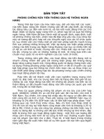 PHÒNG CHỐNG rửa TIỀN THÔNG QUA hệ THỐNG NGÂN HÀNG 