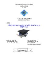 luận văn luật hành chính tình hình mua bán người ở việt nam hiện nay