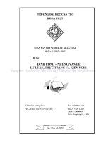 luận văn luật tư pháp đình công – những vấn đề lý luận, thực trạng và kiến nghị