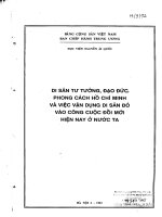 Di sản tư tưởng đạo đức phong cách hồ chí minh và việc vận dụng di sản đó vào công cuộc đổi mới hiện nay ở nước ta