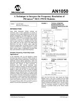 AN1050   a technique to increase the frequency resolution of PICmicro® MCU PWM modules 