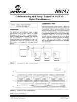 AN0747   communicating with daisy chained MCP42XXX digital potentiometers 
