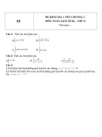Đề kiểm tra 1 tiết môn toán lớp 12 phần giải tích chương 3   đề số 6 
