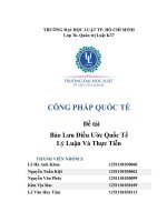 bảo lưu điều ước quốc tế lý luận và thực tiễn