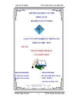 luận văn luật tư pháp trách nhiệm hình sự của pháp nhân