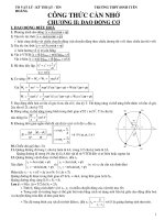 Công thức và bài tập lý 12