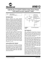 AN0813   applying the TC1219TC1220 inverting charge pumps with small external capacitor values 