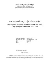 Một số ý kiến  về tổ chức hạch toán, quản lý tài sản cố định tại công ty cổ phần kinh doanh VINATRA