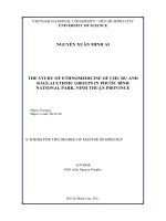 the study of ethnomedicine of chu ru and raglai ethnic groups in phuoc binh natio 