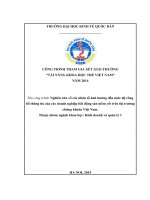 Nghiên cứu về các nhân tố ảnh hưởng đến mức độ công bố thông tin của các doanh nghiệp bất động sản niêm yết trên thị trường chứng khoán việt nam (tt)
