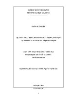 Quản lý hoạt động dạy học môn tiếng trung ở trường trung học phổ thông chuyên hà nội amsterdam 