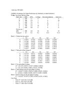 Bài tập hệ trợ giúp quyết định  Vi du TOPSIS