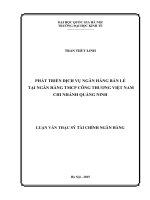 Phát triển dịch vụ ngân hàng bán lẻ tại ngân hàng TMCP công thương việt nam chi nhánh quảng ninh 