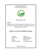 Nghiên cứu thực trạng giá đất ở và một số yếu tố ảnh hưởng đến giá đất ở tại thị trấn hùng sơn, huyện đại từ, tỉnh thái nguyên