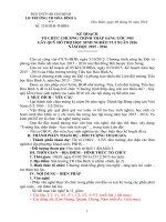 Kế hoạch tổ chức chương trình thắp sáng ước mơ  văn nghệ mừng xuân 2016