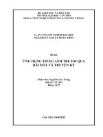 ứng dụng tiếng anh trẻ em qua bài hát và truyện kể 