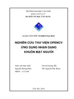 nghiên cứu thư viện opencv ứng dụng nhận dạng khuôn mặt người