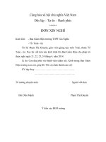 ĐƠN XIN NGHỈ ...................