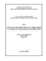 xây dựng hệ thống quản lý, điều khiển các dịch vụ mạng bằng giao diện web 