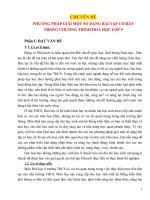 PHƯƠNG PHÁP GIẢI MỘT SỐ DẠNG BÀI TẬP CƠ BẢN TRONG CHƯƠNG TRÌNH HOÁ HỌC LỚP 9