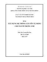 xây dựng hệ thống gán tên tự động cho người trong ảnh 