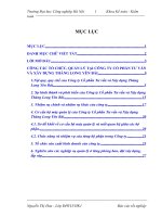 CÔNG tác tổ CHỨC, QUẢN lý tại CÔNG TY cổ PHẦN tư vấn và xây DỰNG THĂNG LONG yên bái