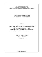 siêu độ phân giải cho hình ảnh sử dụng phương pháp hồi qui hạt nhân hữu hướng 