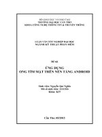 ứng dụng ong tìm mật trên nền tảng android 