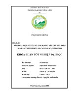 Đánh giá một số yếu tố ảnh hưởng đến giá đất trên địa bàn thành phố lào cai giai đoạn 2012 2014 