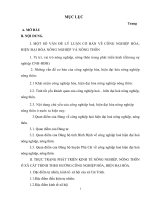 THỰC TRẠNG PHÁT TRIỂN KINH TẾ NÔNG NGHIỆP, NÔNG THÔN Ở XÃ CÁT TRINH THEO HƯỚNG CÔNG NGHIỆP HÓA, HIỆN ĐẠI HÓA.