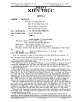 Tìm hiểu giải pháp kiến trúc  Khu nhà ở và dịch vụ phục vụ  Khu Liên hợp lọc hoá dầu nghi sơn