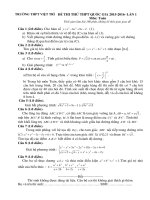 đề thi thử thpt quốc gia 2016 môn toán có đáp án 