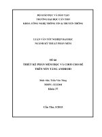 thiết kế phần mềm học và chơi cho bé trên nền tảng android 