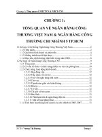 TỔNG QUAN VỀ NGÂN HÀNG CÔNGTHƯƠNG VIỆT NAM & NGÂN HÀNG CÔNGTHƯƠNG CHI NHÁNH 5 TP.HCM