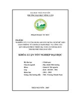 Nghiên cứu và ứng dụng GIS xây dựng cơ sở dữ liệu giao thông từ Google Maps phục vụ công tác quy hoạch phát triển hạ tầng cơ sở địa bàn thành phố Thái Nguyên