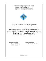nghiên cứu thư viện opencv ứng dụng trong việc nhận dạng biển báo giao thông 