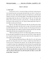 Nghiên cứu ảnh hưởng của mật độ cấy tới sinh trưởng, phát triển và năngsuất của giống lúa Khang dân trong điều kiện phân bón thấp ở vụ mùa 2009tại Kim Động – Hưng Yên