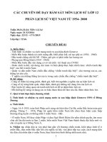 CÁC CHUYÊN đề dạy bám sát môn LỊCH sử lớp 12